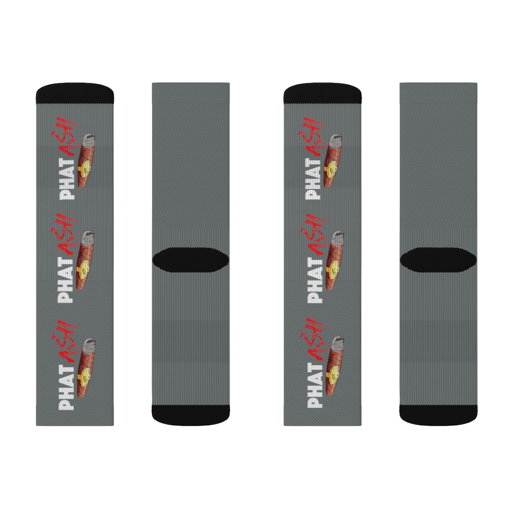 Phat Ash Sublimation Socks (Grey) - Image 9