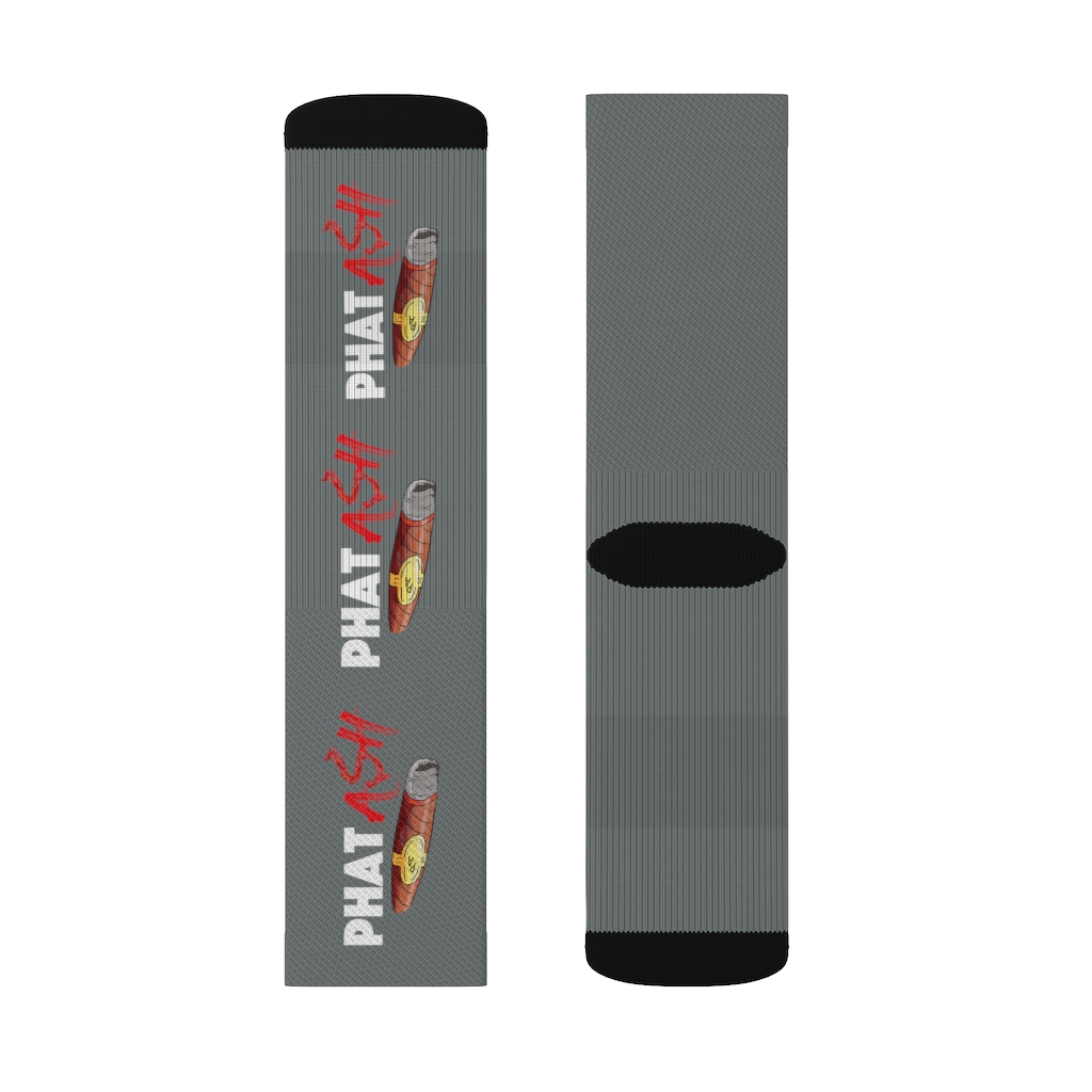 Phat Ash Sublimation Socks (Grey) - Image 10