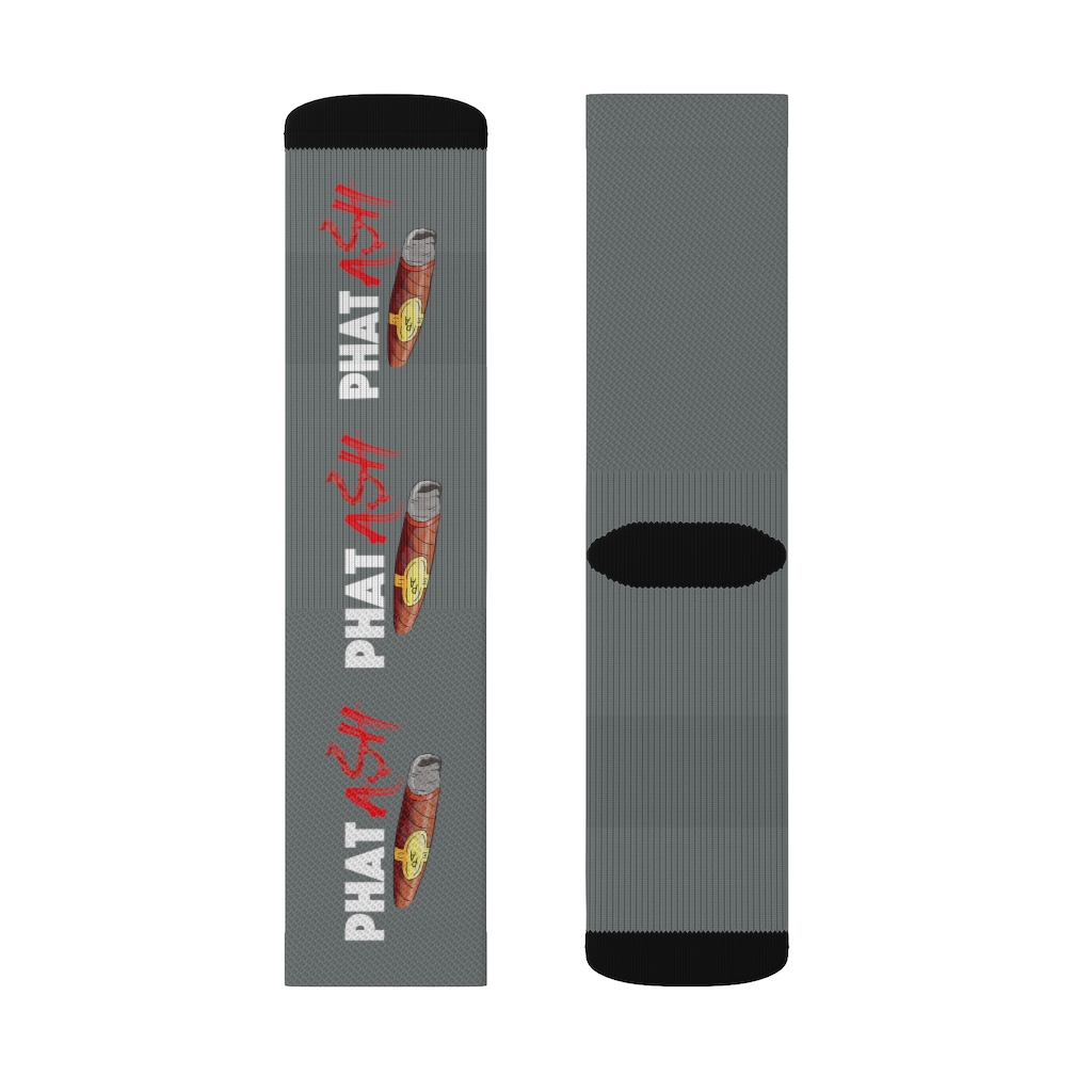 Phat Ash Sublimation Socks (Grey) - Image 11