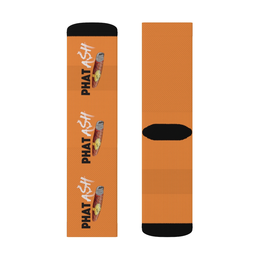 Phat Ash Sublimation Socks (Light Orange) - Image 10