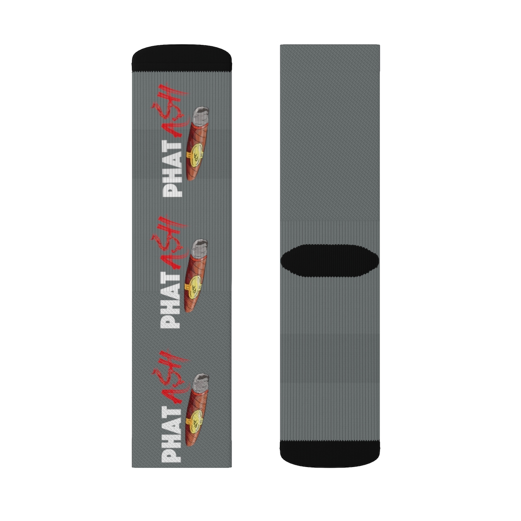 Phat Ash Sublimation Socks (Grey) - Image 3