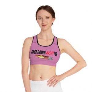 Face Down Ash Up Sports Bra