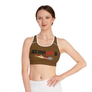 Face Down Ash Up Sports Bra