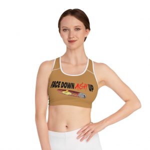 Face Down Ash Up Sports Bra