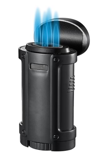 Phat Ash Visol Rhino Brushed Quad Torch Flame Cigar Lighter