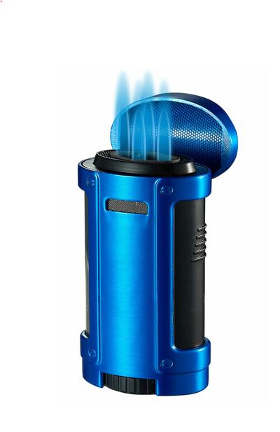 Phat Ash Visol Rhino Brushed Quad Torch Flame Cigar Lighter - Image 4