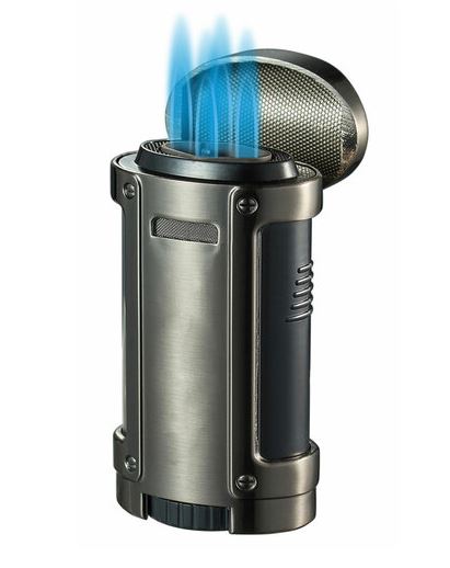 Phat Ash Visol Rhino Brushed Quad Torch Flame Cigar Lighter - Image 2