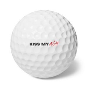 Kiss My Ash Golf Balls, 6pcs