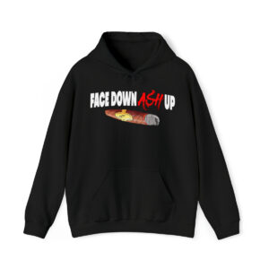 Face Down Ash Up  Hooded Sweatshirt