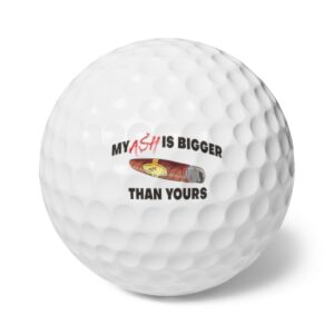 My Ash Is Bigger Than Yours Golf Balls, 6pcs