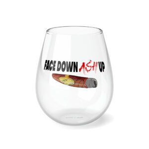 Face Down Ash Up Stemless Wine Glass, 11.75oz